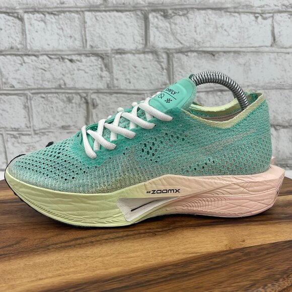 Nike Zoomx Vaporfly Next%3 Womens 8.5 Mint Foam Sunset Tint Running Shoes - Picture 2 of 16
